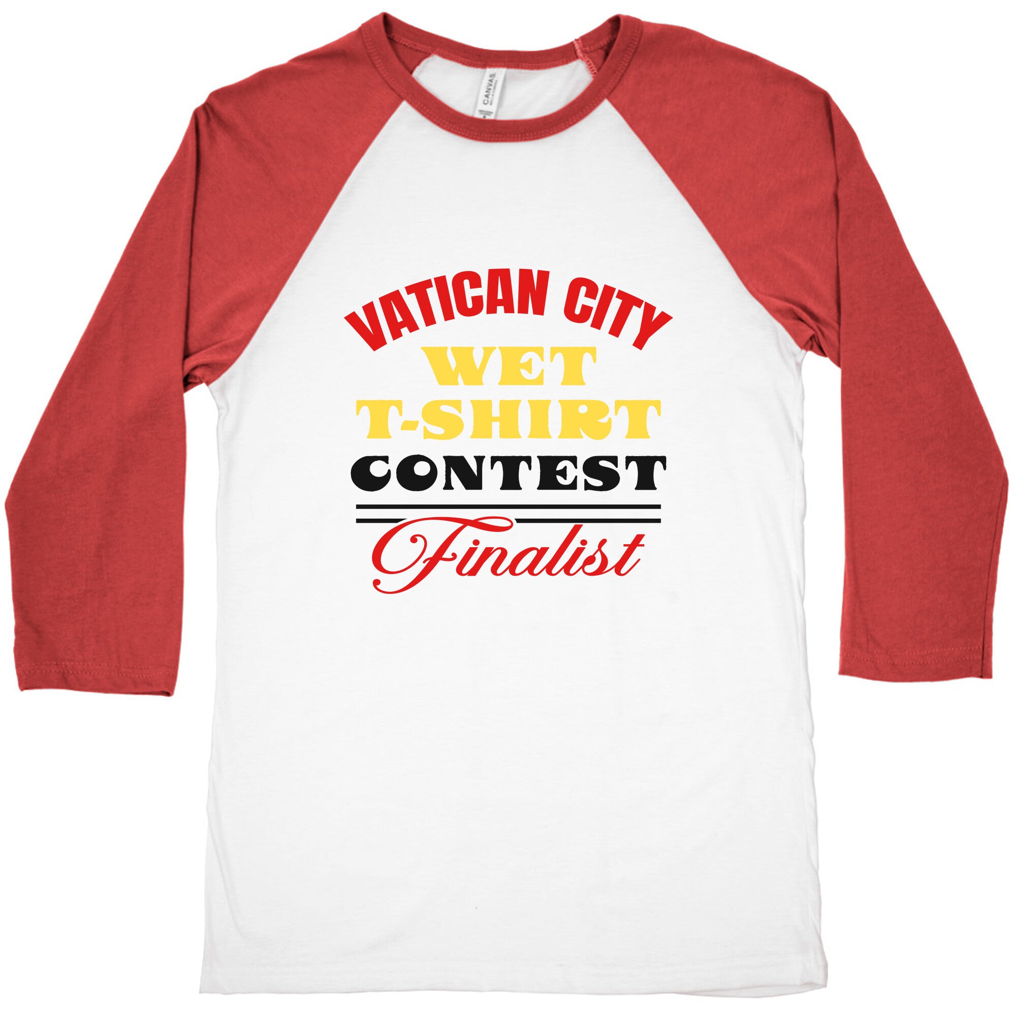 Vatican Wet T Shirt Contest Baseball Tee